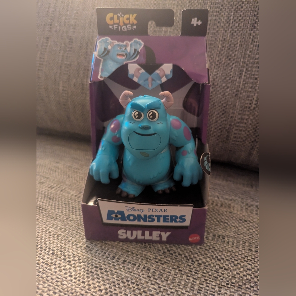 Monsters Sulley Blue Action Figure DisneyDisney Pixar Click Figs Monsters Inc.